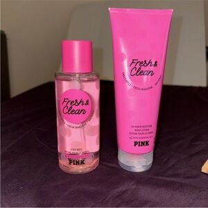 Victoria's Secret Pink Fresh & Clean Set - Vibrant Pink